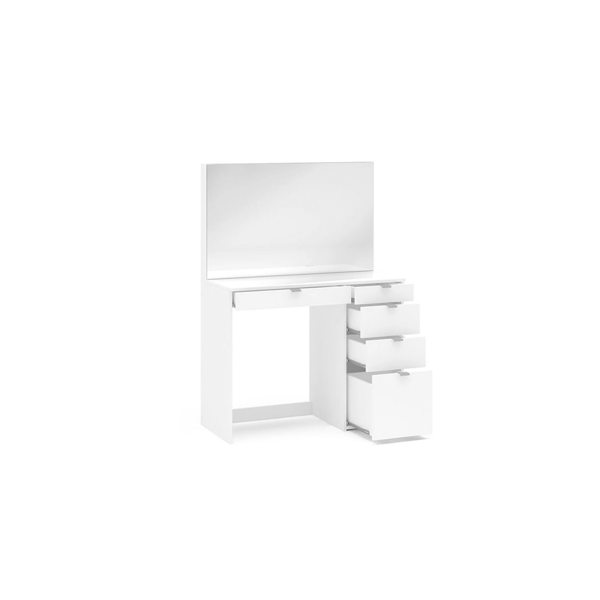 Ava 5 Drawer Dressing Table White - Image 5