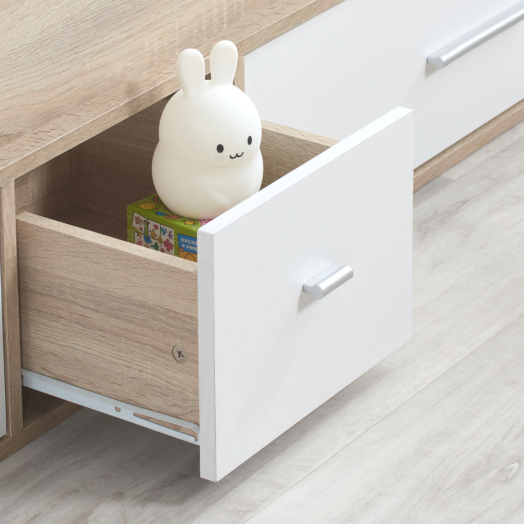 Camden White & Oak Effect Cabin Bed - Image 4