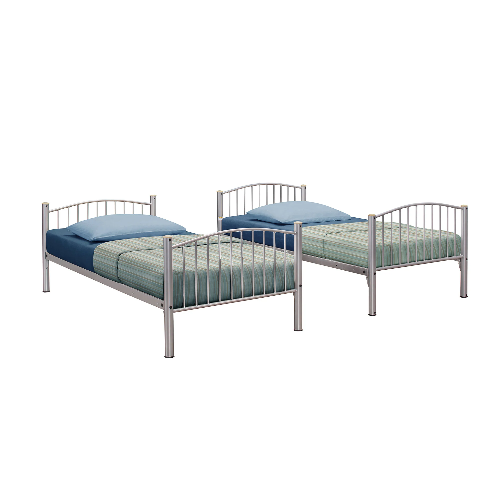 Corfu Silver Metal Bunk Bed - Image 4