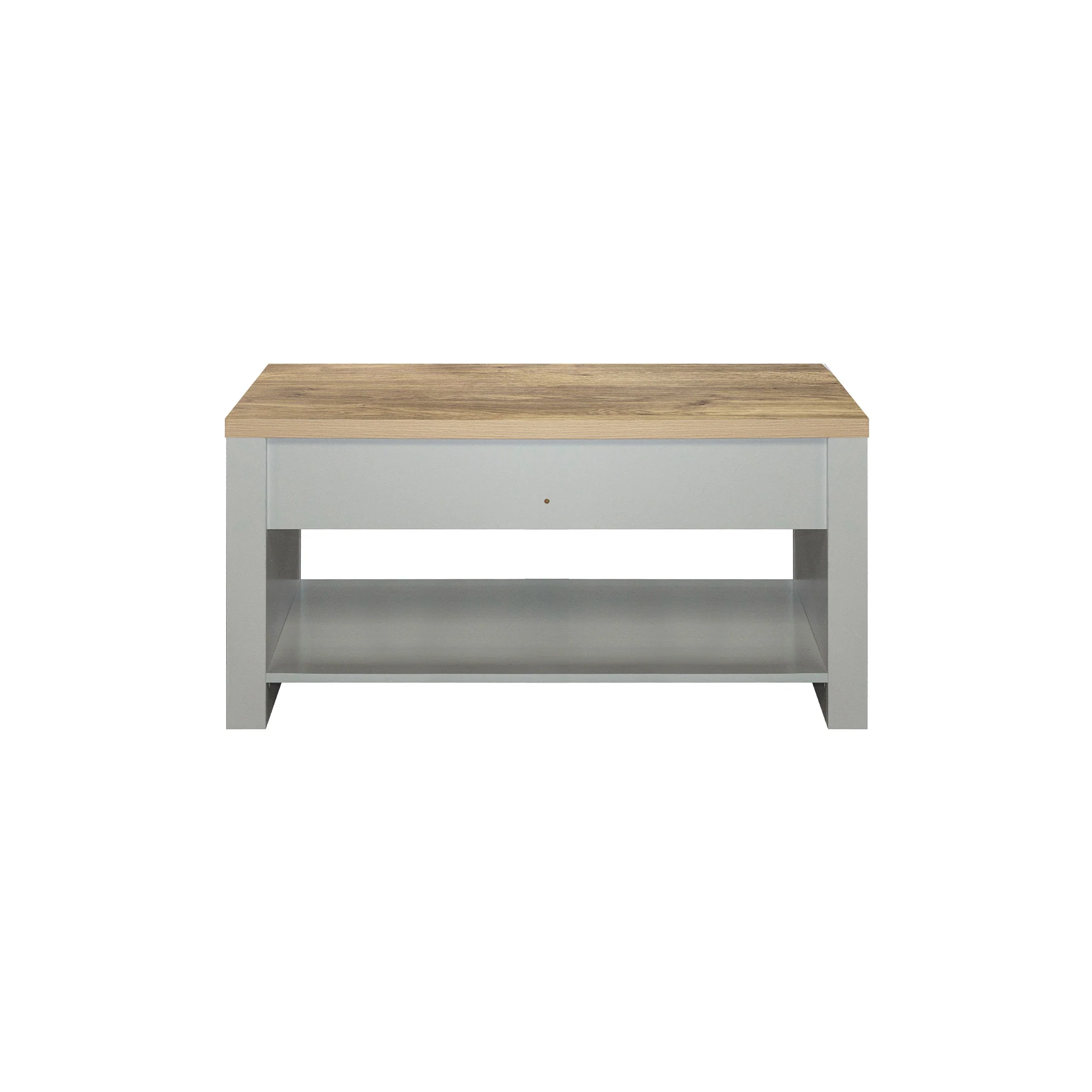 Highgate Gery & Oak 2 Drawer Coffee Table - Image 5