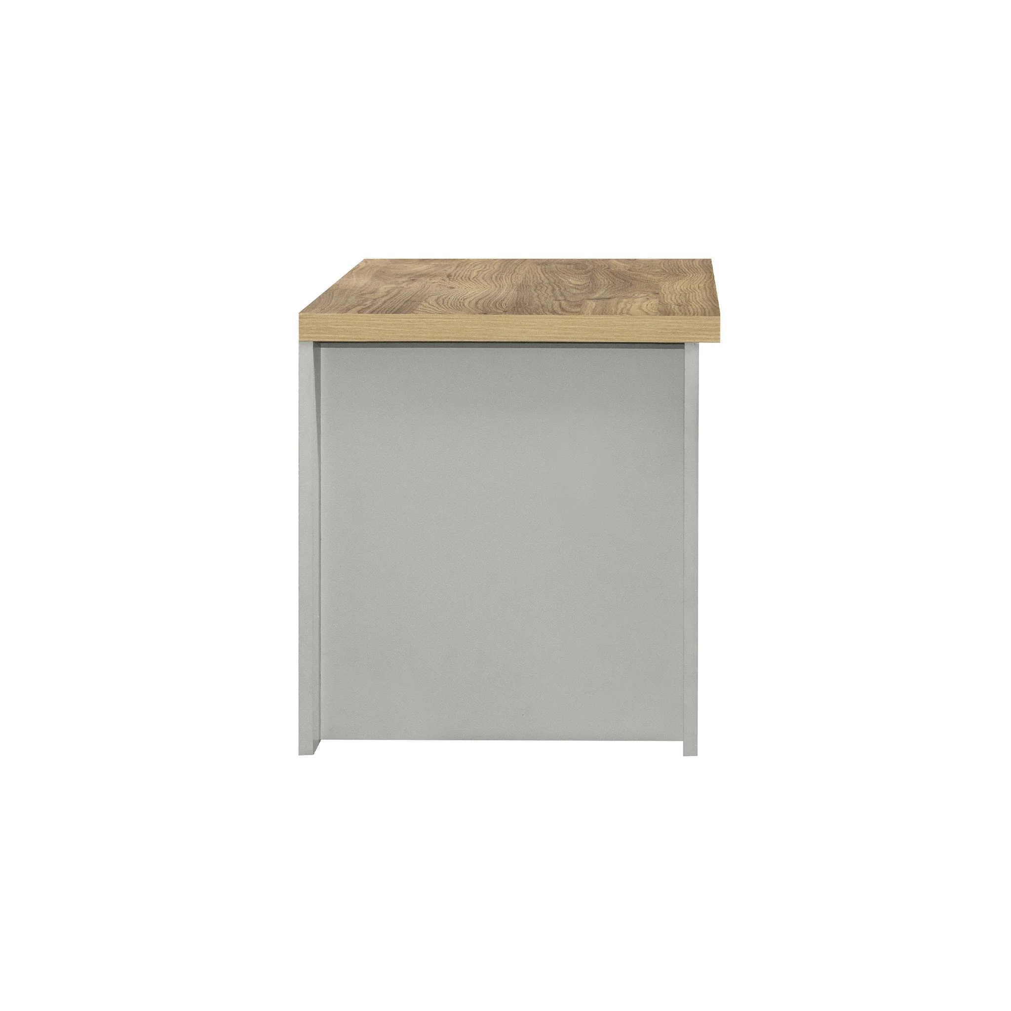 Highgate Grey & Oak 1 Drawer Lamp Table - Image 3