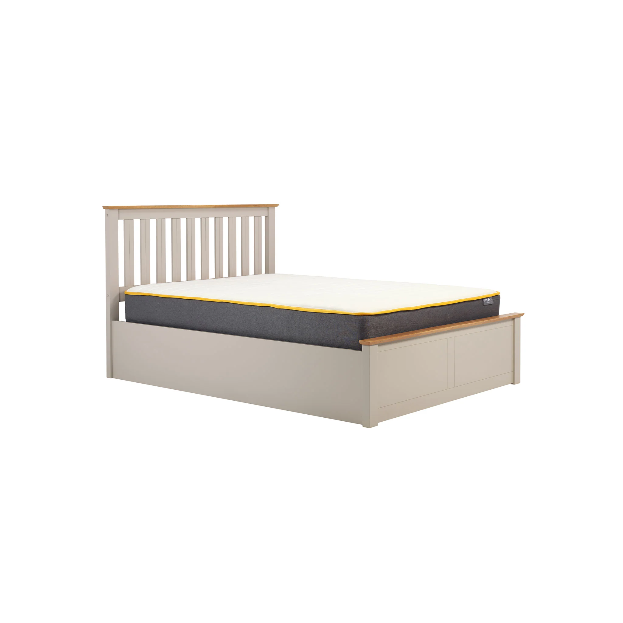 Phoenix Pearl Grey Wooden Ottoman Bed Frame - Image 5