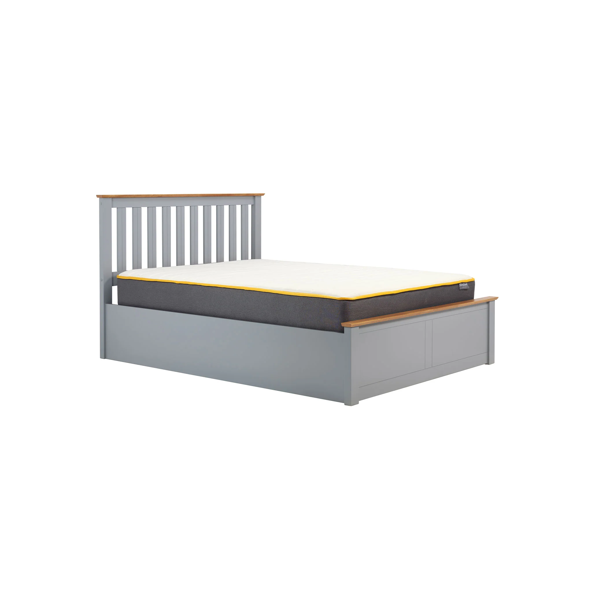 Phoenix Stone Grey Wooden Ottoman Bed Frame - Image 5