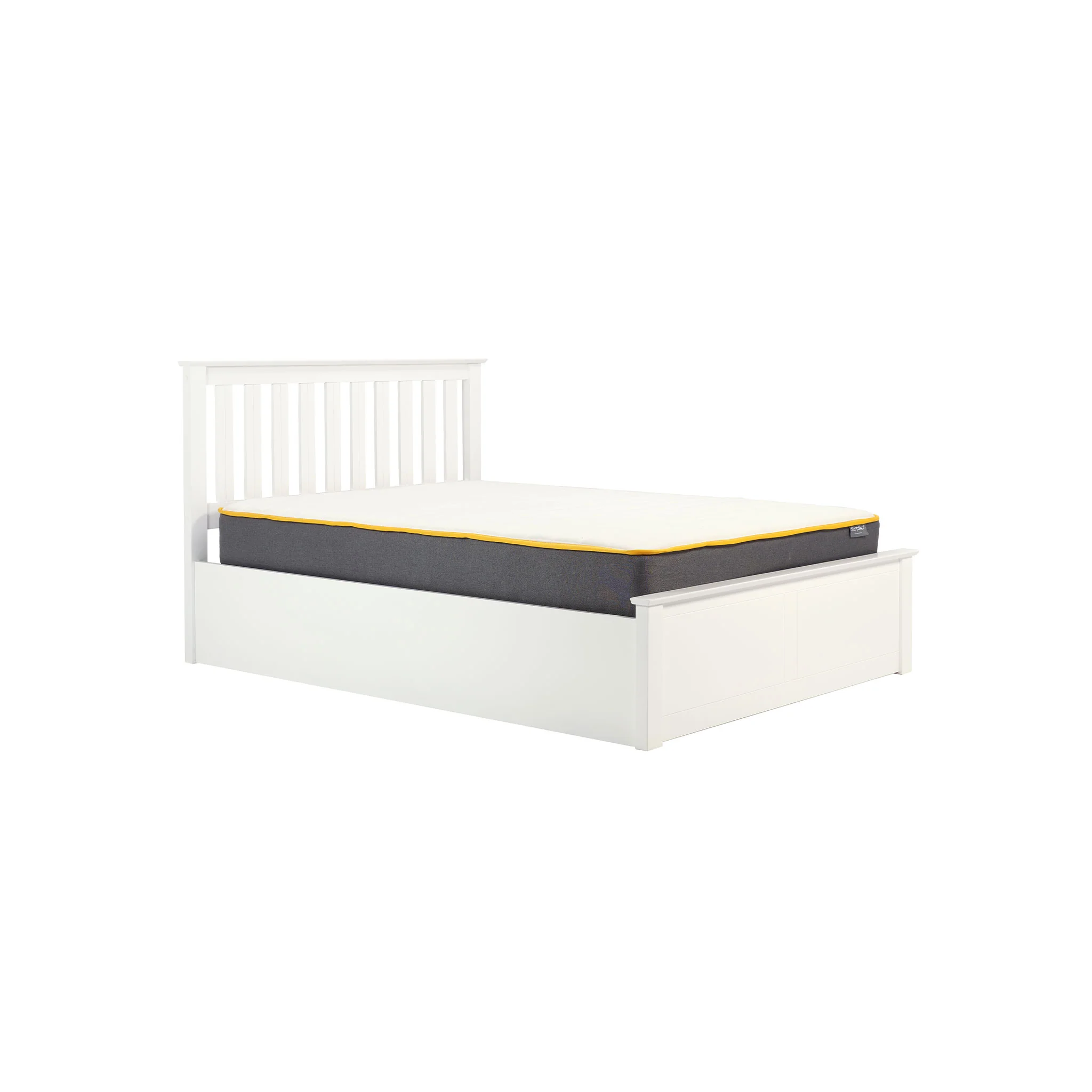 Phoenix White Wooden Ottoman Bed Frame - Image 5